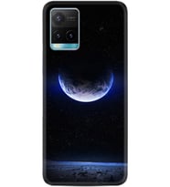 Vivo Y21a Plus Kılıf Resimli Desenli Silikon Platinium Series Midnight Moon 1802