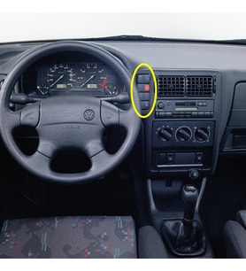 VW Polo HB 1994-1999 Torpido Teyp Çerçevesi Kör Kapak 6K0957087A