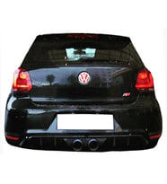 Vw Polo Mk5 R400 Difüzör Parlak Siyah Plastik 2009 2010 2011 2012 2013 Arka-difizör-bodykit-ek