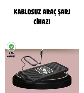 Manyetik Kablosuz Araç Şarj Cihazı – Hızlı Şarj, Kaymaz Taban, Güvenli Kullanım
