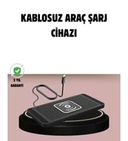 Manyetik Kablosuz Araç Şarj Cihazı – Hızlı Şarj, Kaymaz Taban, Güvenli Kullanım