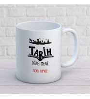 Kişiye Özel Meslek Tarih Öğretmeni Hediyelik Kupa Bardak