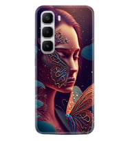 Infinix Hot 60 Kılıf Boutique Baskılı Resimli Kelebek Kadın Pcode -075