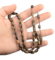 Kapsül Kesim 11x7 mm Kafur Ağacı Sistem Püsküllü Tesbih
