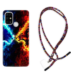 Casper E30 F20 X20 Kılıf Boyun Asklı Rasta Silikon Red Blue Leon 1714
