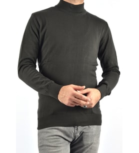 21011 TRİKO YARIM BALIKÇI KAZAK /HAKİ/2XL