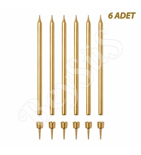 Uzun 6lı Mum Gold