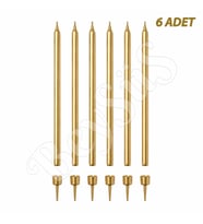 Uzun 6lı Mum Gold