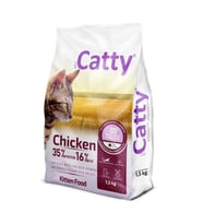 Catty Yavru Kedi Maması Tavuklu 1,5 Kg (Beyaz)