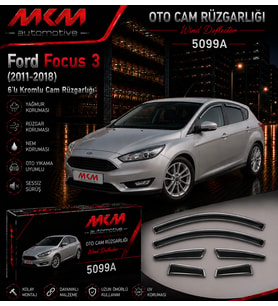 Ford Focus 3 (2011-2018) 6'lı Kromlu Mugen Cam Rüzgarlığı