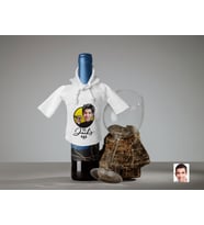 BK Gift Kişiye Özel Karikatürlü Mini Beyaz İçki Şişesi Tişörtü , Ev Bar Dekoru, Viski, Şarap, Votka, Rakı Şişesi Tişörtü, Ev Barı-1