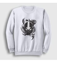 Presmono Unisex Beyaz Aang V2 Anime Avatar The Last Airbender Sweatshirt 262207tt
