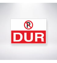 Dur  21x35 Arkası Yapışkanlı Levha