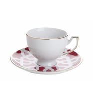 Porland Morocco Desen5 Fuşya Tabaklı Çay Fincanı 170cc 04A+P018905