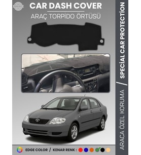 TOYOTA COROLLA E120 (2002-2007) Torpido Örtüsü Ön Göğüs Koruma Araca Özel Çatlamayı Önler Kaymaz