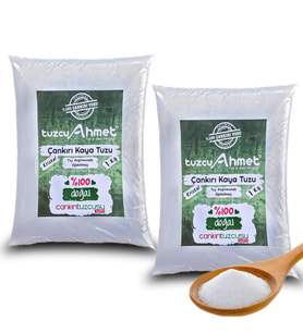 2 Adet 1 Kg Kristal Kaya Tuzu