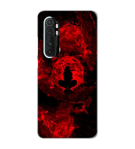 Xiaomi Mi Note 10 LITE Uyumlu İtachi Uchiha Tasarımlı Şeffaf Telefon Kılıfı