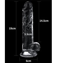 Flawless 7.5'' Clear Jel Dildo 19 cm