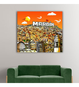 Mardin Tasarımlı Kanvas Tablo