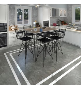Knsz masa sandalye takımı hem105zengin crdsyh 130*090 6 sandalye syhsyh kolçaklı