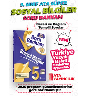 5. Sınıf Sosyal Bilgiler Ata Süper Soru Bankam Yeni