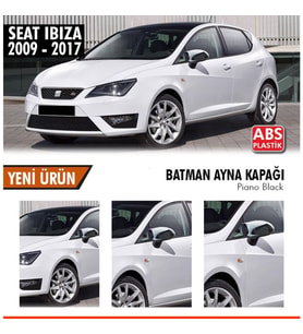 Seat ibiza Yarasa Ayna Kapağı Batman Parlak Siyah Piano Black