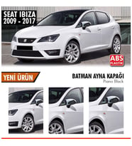 Seat ibiza Yarasa Ayna Kapağı Batman Parlak Siyah Piano Black