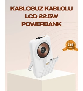 Manyetik Kablosuz 22.5W Hızlı Şarj Lcd Ekranlı