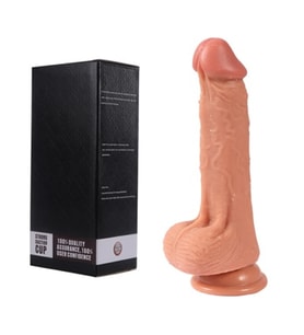 Tyler 20 CM Yeni Nesil Çift Katmanlı Vantuzlu Tam Realistik Penis