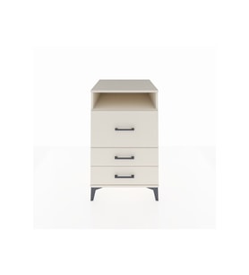 Kronos Komodin Tek Raflı 3 Çekmeceli 60x59x96 Aytaşı-Aytaşı