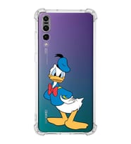 Huawei P20 Pro  Köşe Korumalı Antişok Kapak Donald Duck Tasarımlı Şeffaf  Kılıf