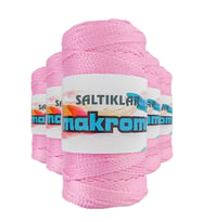 5 Adet Polyester Makrome İpi 1545 Pembe 100 gr