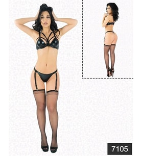 Arias Closet Lateks Bralet Jartiyer Takımı