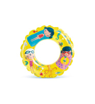 Çocuk Yüzme Simidi - Intex - Şeffaf Desenli - Sarı - 61cm (59242)