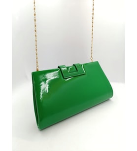 By EDUU  Rugan Clutch Abiye Çanta (Yeşil)