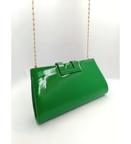 By EDUU  Rugan Clutch Abiye Çanta (Yeşil)