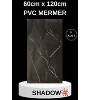 Alternatif Kaplama UV PVC Mermer Panel Shadow 1 Adet 60x120cm Ev Ofis Otel Duvar Kaplama Paneli
