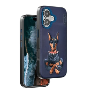 Venco Apple İphone 16 Perma Desenli Kapak - Lacivert