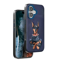 Venco Apple İphone 16 Perma Desenli Kapak - Lacivert