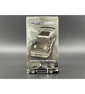Tarmac Works Toyota Sprinter Trueno AE86 Widebody Siyah/Gri 1/64 Model Araba (Çok Renkli)