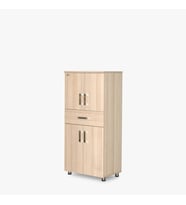 Çok Amaçlı 14028 ST Dolap CARMEN Hard Parlak Suntalem 150cm 4raf Demonte El Yapım (Ceviz)