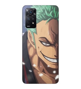 Xiaomi Redmi Note 11 PRO Uyumlu One Piece Zoro Tasarımlı Şeffaf Telefon Kılıfı
