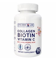 Collagen, Biotin, Vitamin C with Hyaluronic Acid 60 Capsules