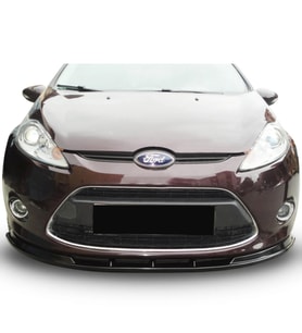 Ford Fiesta Mk6 Ön Lip Plastik Parlak Siyah karlık-ön-ek-bodykit 2008 2009 2010 2012 Makyajsız Kasa