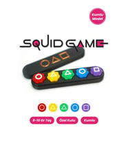 Özel Üretim Kumlu Renkli Beş Taş Gonggi Kalamar Squid Game 5 Taş Oyunu