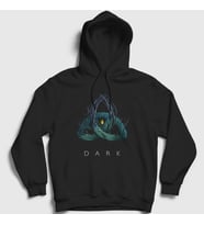 Presmono Unisex Siyah Forest Dark Kapüşonlu Sweatshirt 186627tt