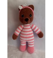 Şeker Ayıcık Uyku Arkadaşı Amigurumi Organik Oyuncak