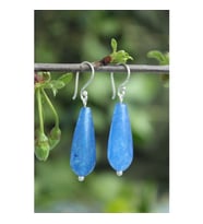 STONEAGE Gümüş Küpe Jade Doğal Taş