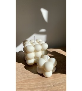 Soya Wax 2'li Beyaz Bubble Set Mum