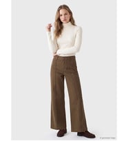 LCW Jeans Yeşil Culotte Fit Kadın Jean Pantolon